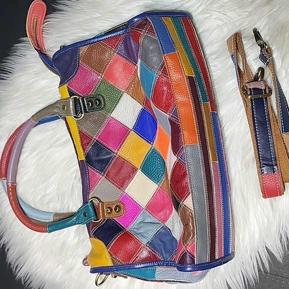 Patchwork Leather Bag - Picture 7 of 9